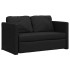Sofá cama de suelo 2 en 1 tela negro 112x174x55