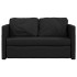 Sofá cama de suelo 2 en 1 tela negro 112x174x55