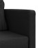 Sofá cama de suelo 2 en 1 tela negro 112x174x55