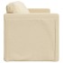 Sofá cama de suelo 2 en 1 tela crema 112x174x55