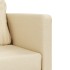 Sofá cama de suelo 2 en 1 tela crema 112x174x55