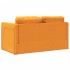 Sofá cama de suelo 2 en 1 tela amarillo oscuro 112x174x55