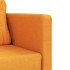 Sofá cama de suelo 2 en 1 tela amarillo oscuro 112x174x55
