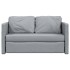 Sofá cama de suelo 2 en 1 tela gris claro 112x174x55