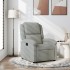 Sillón reclinable de terciopelo gris