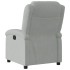 Sillón reclinable de terciopelo gris