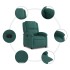 Sillón reclinable de tela verde
