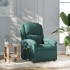 Sillón de masaje reclinable de tela verde