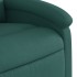 Sillón de masaje reclinable de tela verde