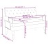 Banco con respaldo tela negro 120x62x75,5