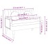 Banco con cojines tela azul 113x64,5x75,5