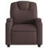 Sillón de masaje reclinable de tela marrón
