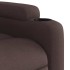 Sillón de masaje reclinable de tela marrón