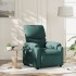 Sillón reclinable de tela verde
