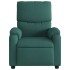 Sillón reclinable de tela verde