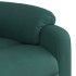 Sillón reclinable de tela verde