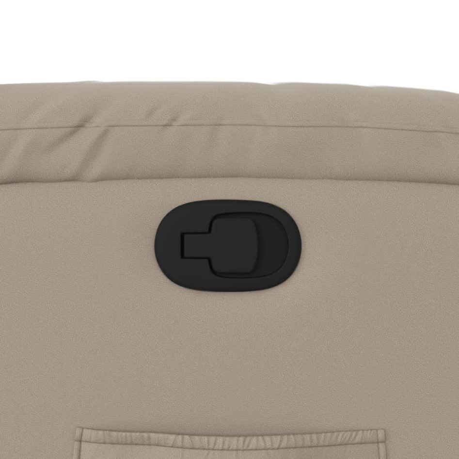 Sillón reclinable de cuero sintético color