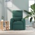 Sillón de masaje reclinable de tela verde