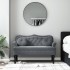 Banco con cojines terciopelo gris oscuro 120,5x65x75