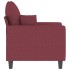 Sillón de tela rojo tinto 60