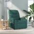 Sillón de masaje reclinable de tela verde