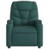 Sillón de masaje reclinable de tela verde