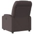 Sillón reclinable de tela marrón