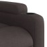 Sillón reclinable de tela marrón