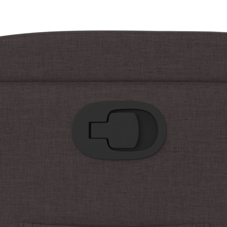 Sillón reclinable de tela marrón