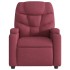 Sillón reclinable de tela rojo
