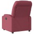 Sillón reclinable de tela rojo