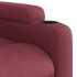 Sillón reclinable de tela rojo