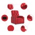Sillón reclinable de cuero sintético