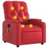 Sillón de masaje reclinable cuero sintético