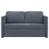 Sofá cama de suelo 2 en 1 terciopelo gris oscuro 122x204x55