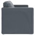 Sofá cama de suelo 2 en 1 terciopelo gris oscuro 122x204x55