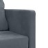 Sofá cama de suelo 2 en 1 terciopelo gris oscuro 122x204x55