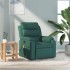Sillón de masaje reclinable de tela verde