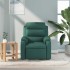 Sillón de masaje reclinable de tela verde