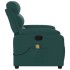 Sillón de masaje reclinable de tela verde