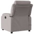 Sillón de masaje reclinable de tela gris