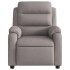 Sillón de masaje reclinable de tela gris