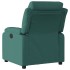 Sillón reclinable de tela verde