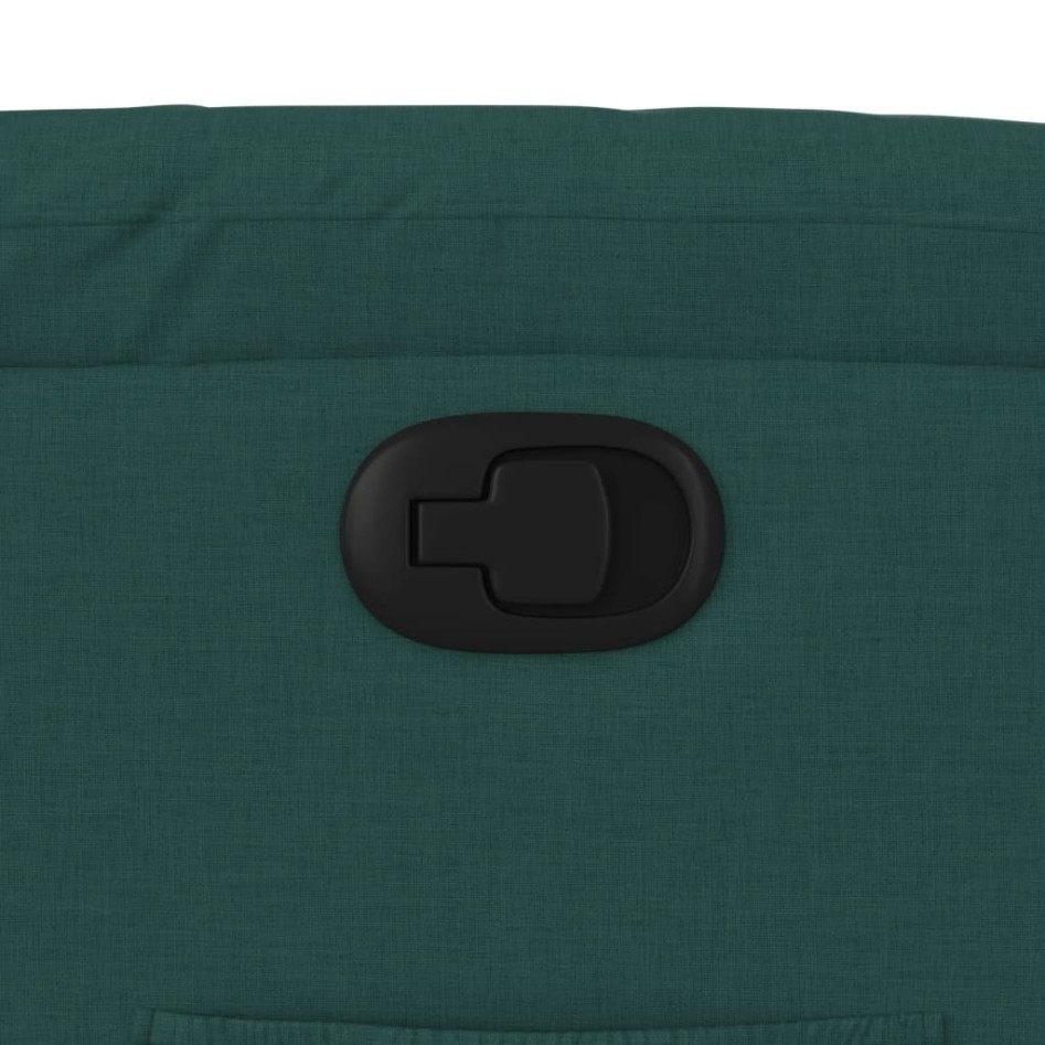 Sillón reclinable de tela verde