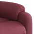 Sillón de masaje reclinable de tela color vino