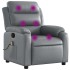 Sillón de masaje reclinable cuero sintético