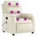 Sillón reclinable de masaje cuero sintético