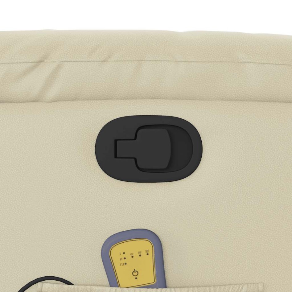 Sillón reclinable de masaje cuero sintético