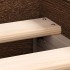 Estructura de cama con cabecero piecero roble marrón 120x190