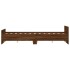 Estructura de cama con cabecero piecero roble marrón 140x190